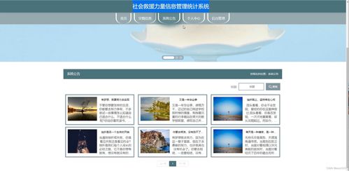 基于Java SSM框架的社會救援力量信息管理統計系統設計與實現